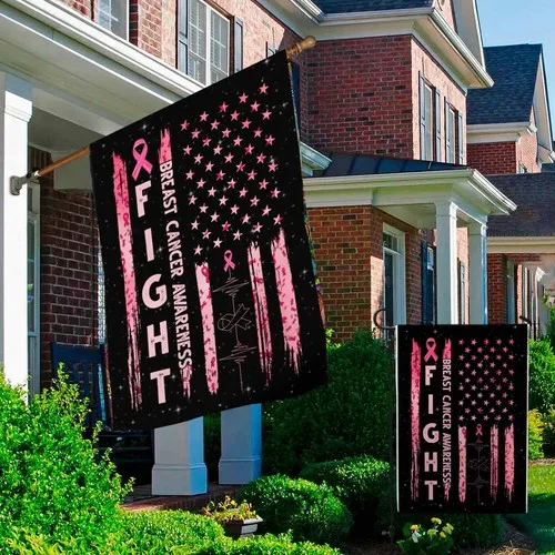 Fight Breast Cancer Awareness Outdoor Breast Cancer Awareness Flag Graden Flag XXH LLP LLX uui