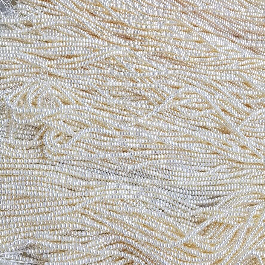 4-5mm 4A Pearlescent Natural Freshwater White Pearl Flat Polished Waxy Bead Gift Jewelry Make DIY Necklace Bracelet Accessories