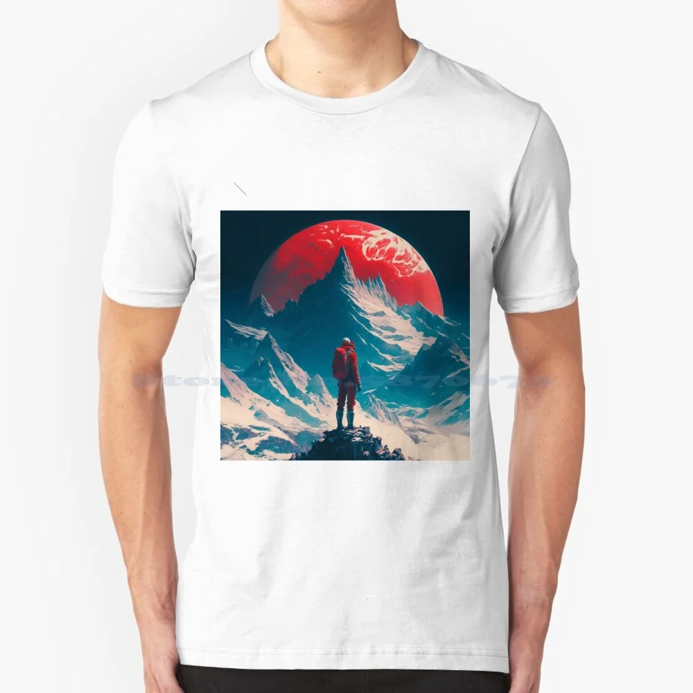 Mount Everest Man T Shirt 100% Cotton Tee Mount Everest Life Is Better In The Mountains Mountainous Sunset Snowboarding Amazing