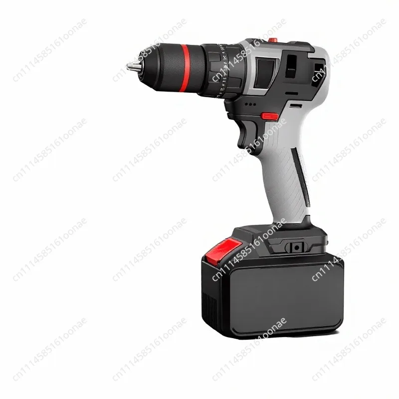 Brushless Impact Lithium Electric Drill, Rechargeable Hand Drill, Multifunctional Household Electric Hammer, Screwdriver