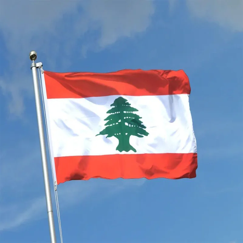 5 Pcs/lot Lebanon National Flag 90x150cm Lebanon Flag Republic of Lebanon National Flag wholesale