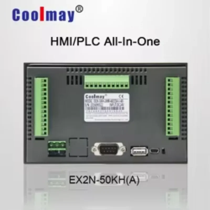 New OEM 7'' HMI PLC All-in-one Integrated  Controller DC24V Relay Output Digital I/O  RS232 RS485