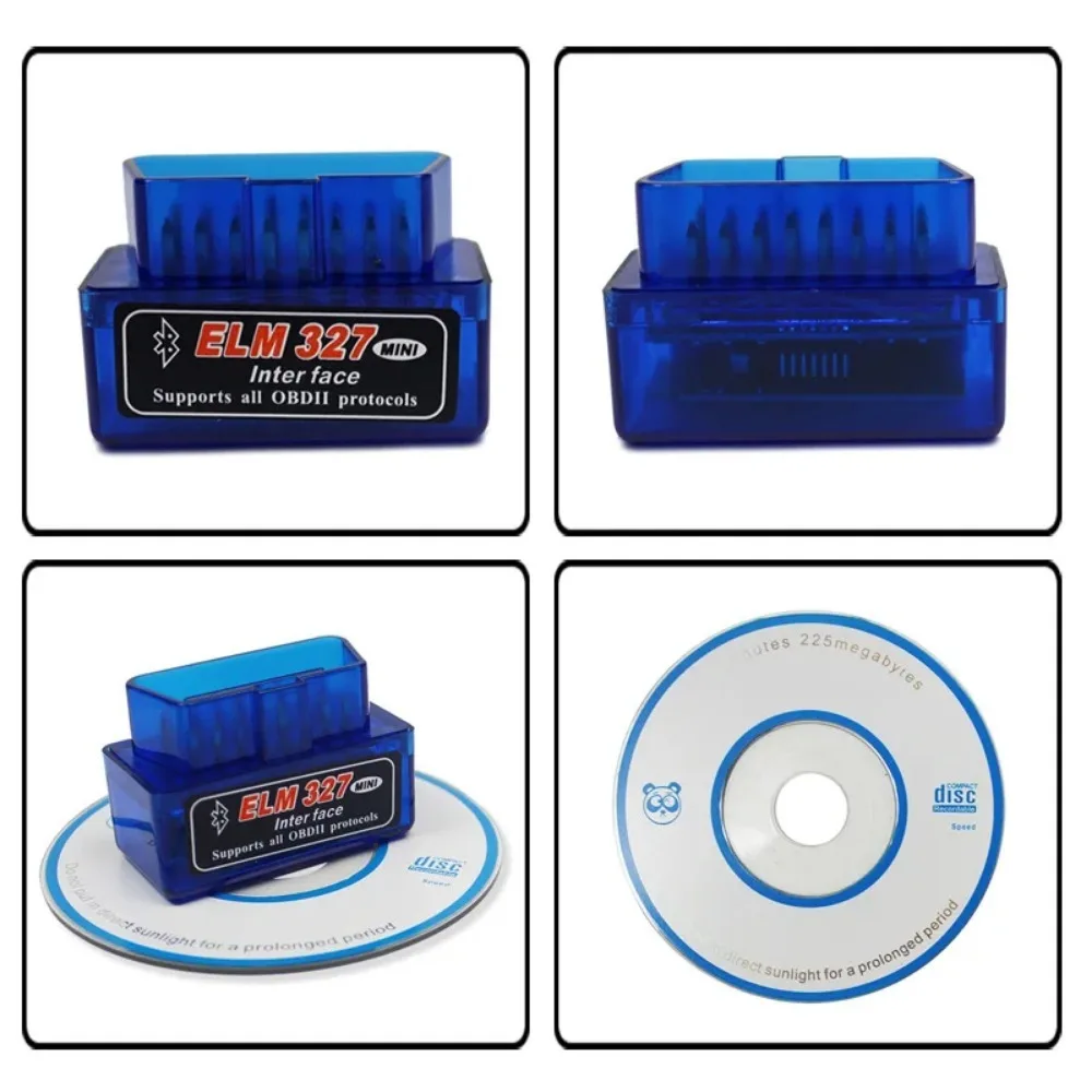 16 PIN Interface V2.1 ELM327 OBD2 Mini Code Reader Scan Tool Bluetooth Car Scanner For Android Diagnostic-Tool OBDII OBD 2 For A