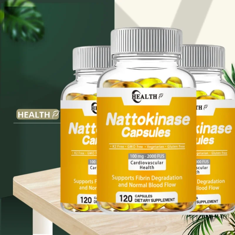 Nattokinase Blood Vessel Cleaning Capsules, Capsules To Prevent Blood Pressure & Improve Blood Vessel Health.