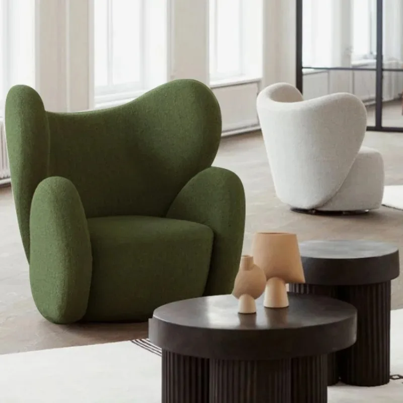 

Nordic Lounge Armchair Rocking Chair Living Rooms Modern Individual Armchairs Design Accordion Dinning Salon Sedie Da Furniture