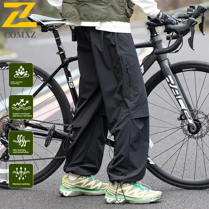 Men's Soft Cargo Pants 2025 Autumn New Cycling Adventure Overalls Outdoor Metropolis Style Utility Trail Workwear Trousers