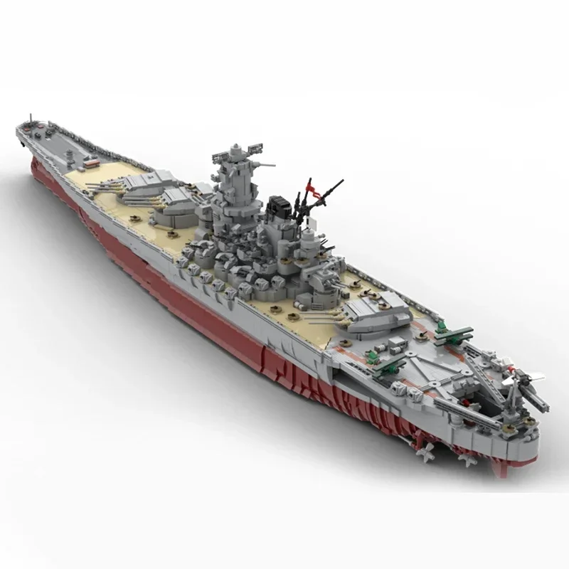 8717Pcs IJN Yamato 1200 MOC WWII Imperial Navy Battleship Education Building Diy Blocks Birthday Toys Gift