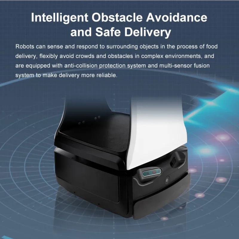 Robot di consegna commerciale automatico per la preparazione di ristoranti