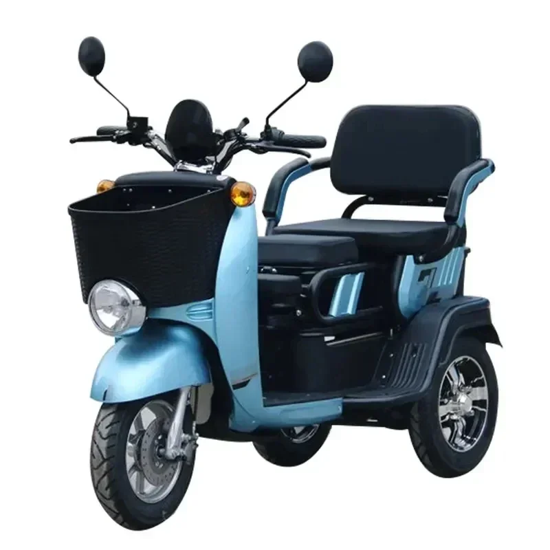 2025 Best 3 Wheel Passenger Tricycle Two Seat 48v Electric Tricycle Bike For Adults And Old People