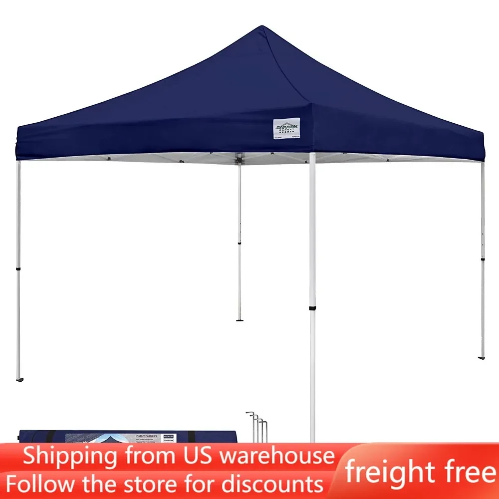 

10' X 10' Navy Blue M-Series Pro Straight Canopy Camping Equipment Freight Free Tourist Awning Camping Tent Travel Awnings Tents