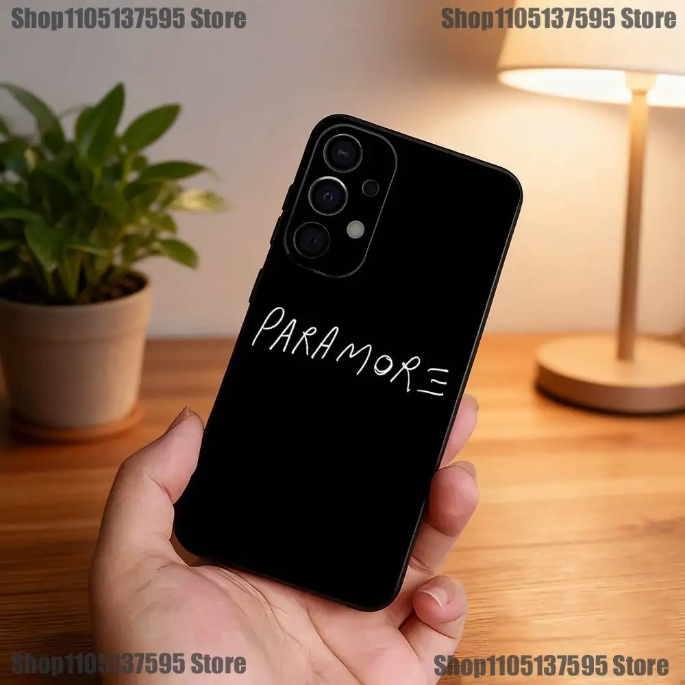 Custodia per telefono Hot Band P-ParamoreS per Samsung S25, S24, S21, S22, S23, S30, Ultra, S20, Plus, Fe, Lite, 5G Cover nera