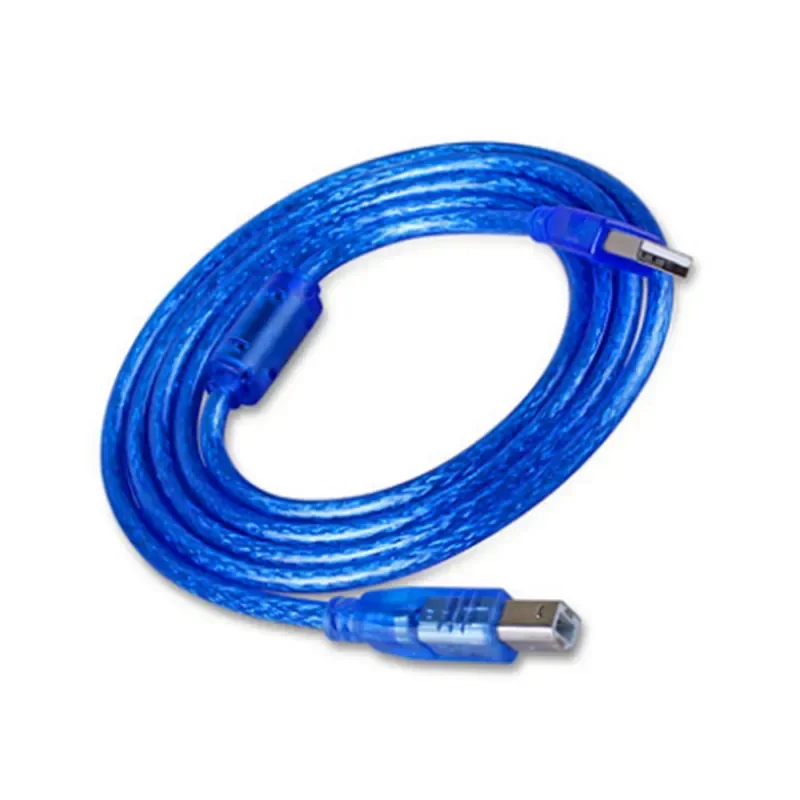 Free Shipping USB Printer Cable 1.5m 3m 5m 10m Pure Copper Computer Data Transmission with Degaussing Ring