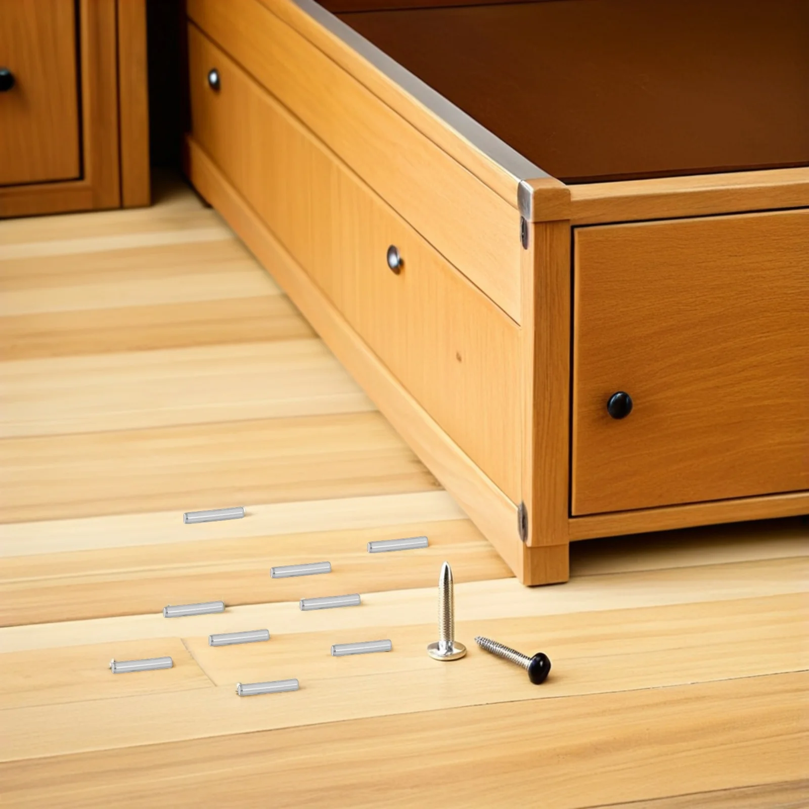 

50pcs Metal Shelf Pins Cylindrical Dowel Pins For Cabinet Bookshelf Bunk Bed Support Durable Furniture Repair Hardware Pegs