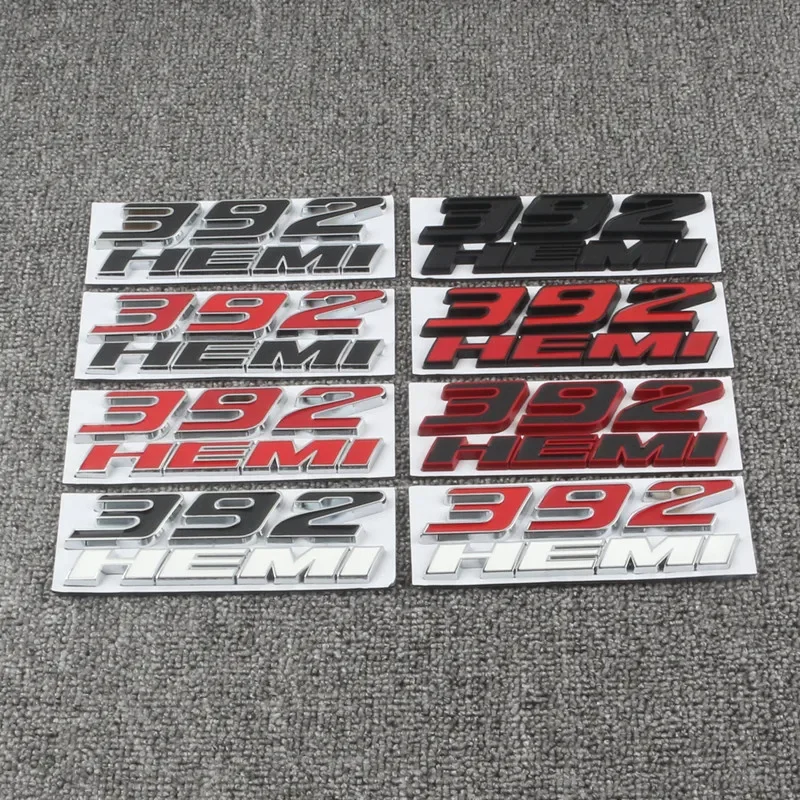 3D Metal 392, 6,4 л, значок с логотипом двигателя, эмблема, автомобильные наклейки для Dodge Charger Dart Caliber Journey, аксессуары для стайлинга автомобилей