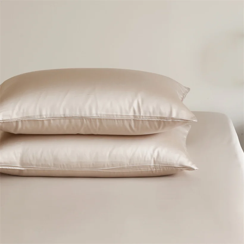 2pcs 100% Mulberry Silk Pillowcase for Hair and Skin Health 23 Momme Natual Pure Silk Pillow Cases with OEKO-TEX Customized Size