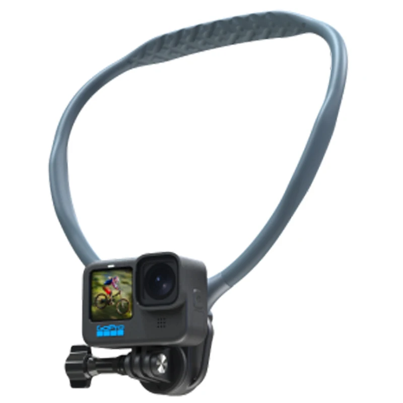 

Магнитный силиконовый держатель на шею для телефона GoPro 12 11 10 Insta360 DJI, экшн-камера 360, регулируемое стабильное крепление без помощи рук