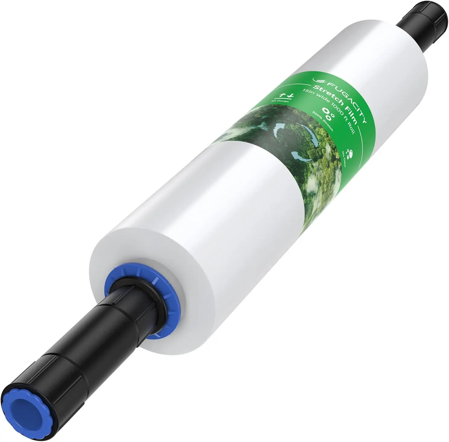 Heavy Duty Stretch Wrap Film, 15 in x 1000 ft, 60 Gauge Clear Plastic for Furniture Shipping and Moving Supplies