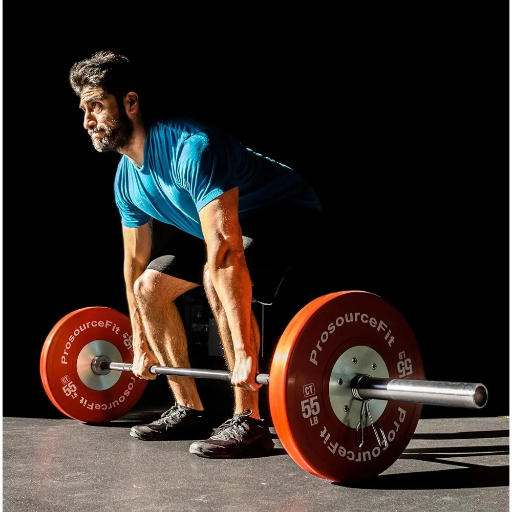 

Competition Color Training Bumper Plates, Rubber with Steel Insert, 45lb, Calibrated for Cross Conditioning, Power Lifting