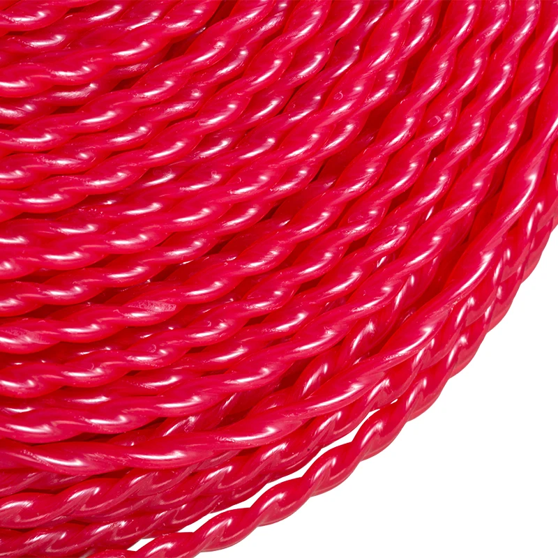 3.0mm Red Spiral Nylon Trimmer Line Brush Grass Cutting Weed Rope Strimmer Tool Accessories Lawn Mower Wire Replace Convenient