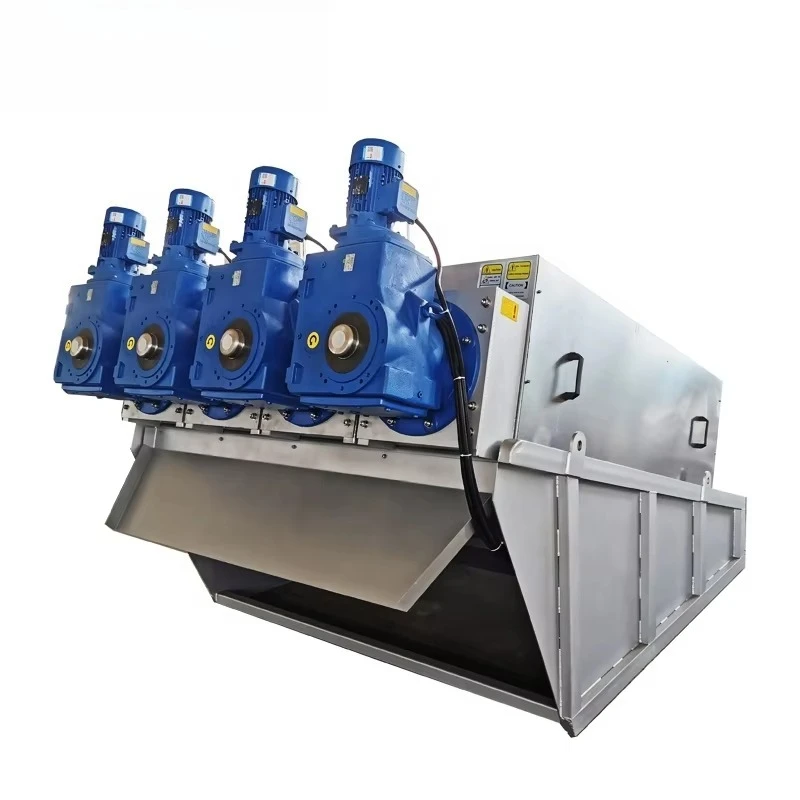Mobile Integrated Sludge Treatment System Sludge Dewatering Volute Screw Press Machine