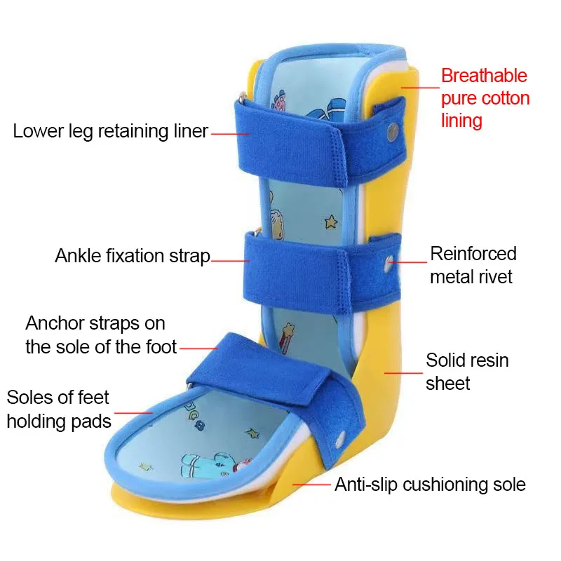 Adjustable Breathable Ankle Foot Fracture Support Brace Stabilizer Fixation Ankle Fracture Sprain Protector Ankle Fixing Splint