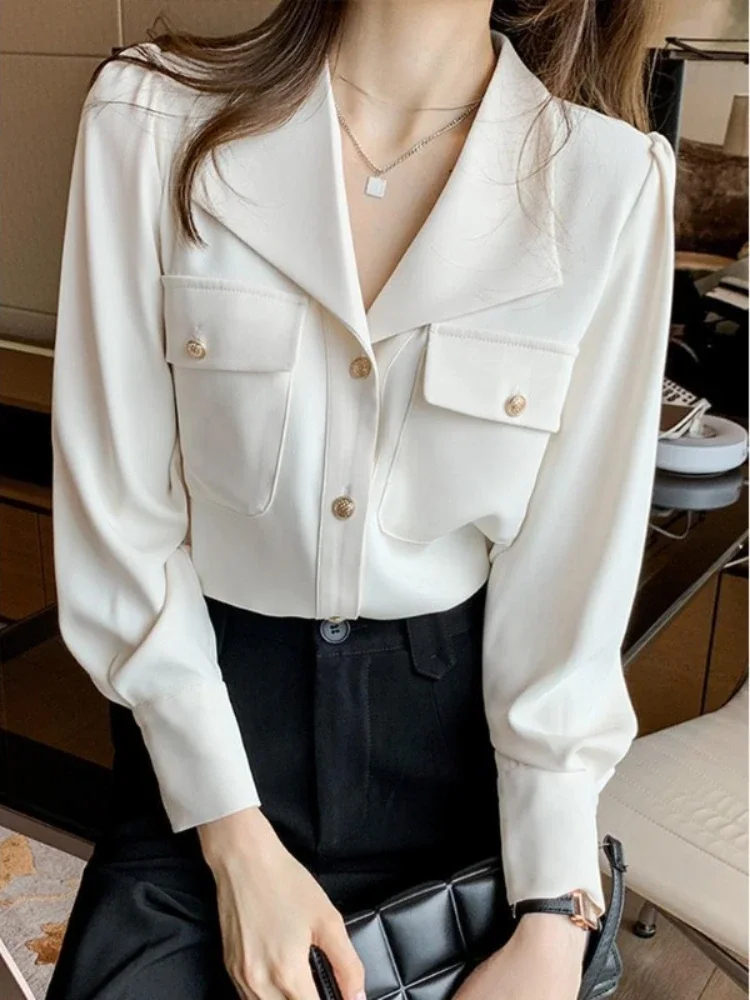 

Simplicity Shirts & Blouses for Women Loose Thin Style Woman Top Korea Stylish Elegant Chic Youthful Tall Cute Youth Y2k Fashion