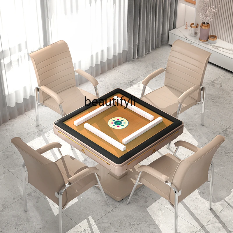 

Electric Folding Mahjong Machine Automatic One-Click Automatic Folding Heating Dual-Use Mahjong Table Household Bass