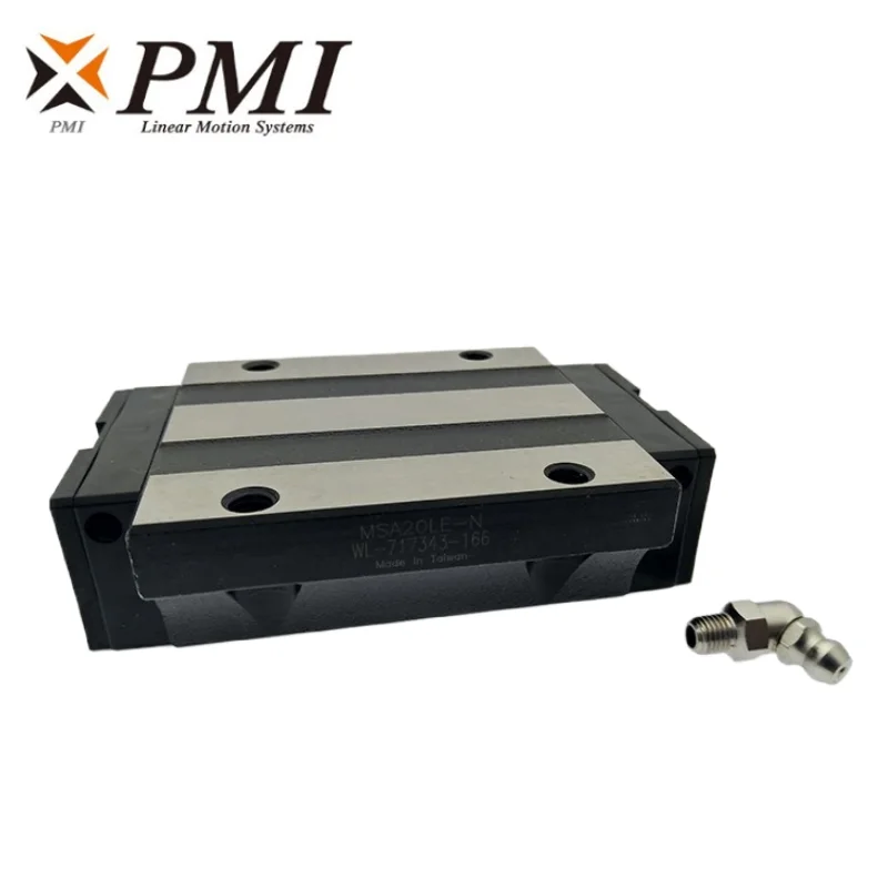 Taiwan PMI Linear Guide Carriage MSA20LE‑N MSA25LE‑N MSA30LE‑N MSA20 MSA25 MSA30 Linear Slide Block Bearing For CNC Router Laser