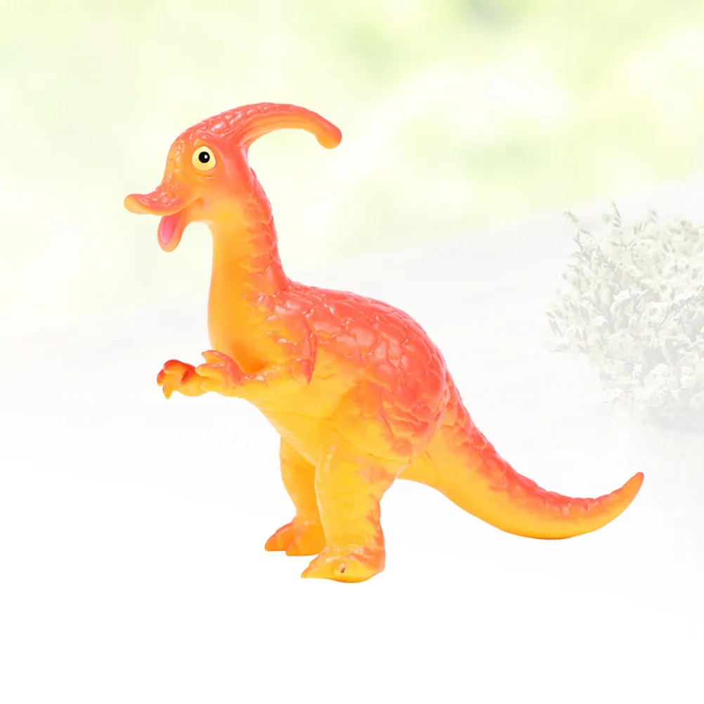 Duck-Billed Dinosaur Simulation Wild Animal Educational Developmental Figure for Kids Children Early Learning Color Recognition