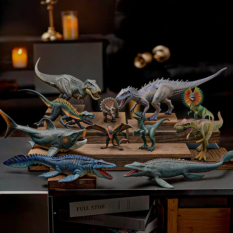 Modelos Realistas de Dinosaurios y Reptiles Marinos Prehistóricos - Figuras de Acción de T-Rex, Mosasaurus, Dilophosaurus, Juguetes Educativos, Recuerdos para Fiestas