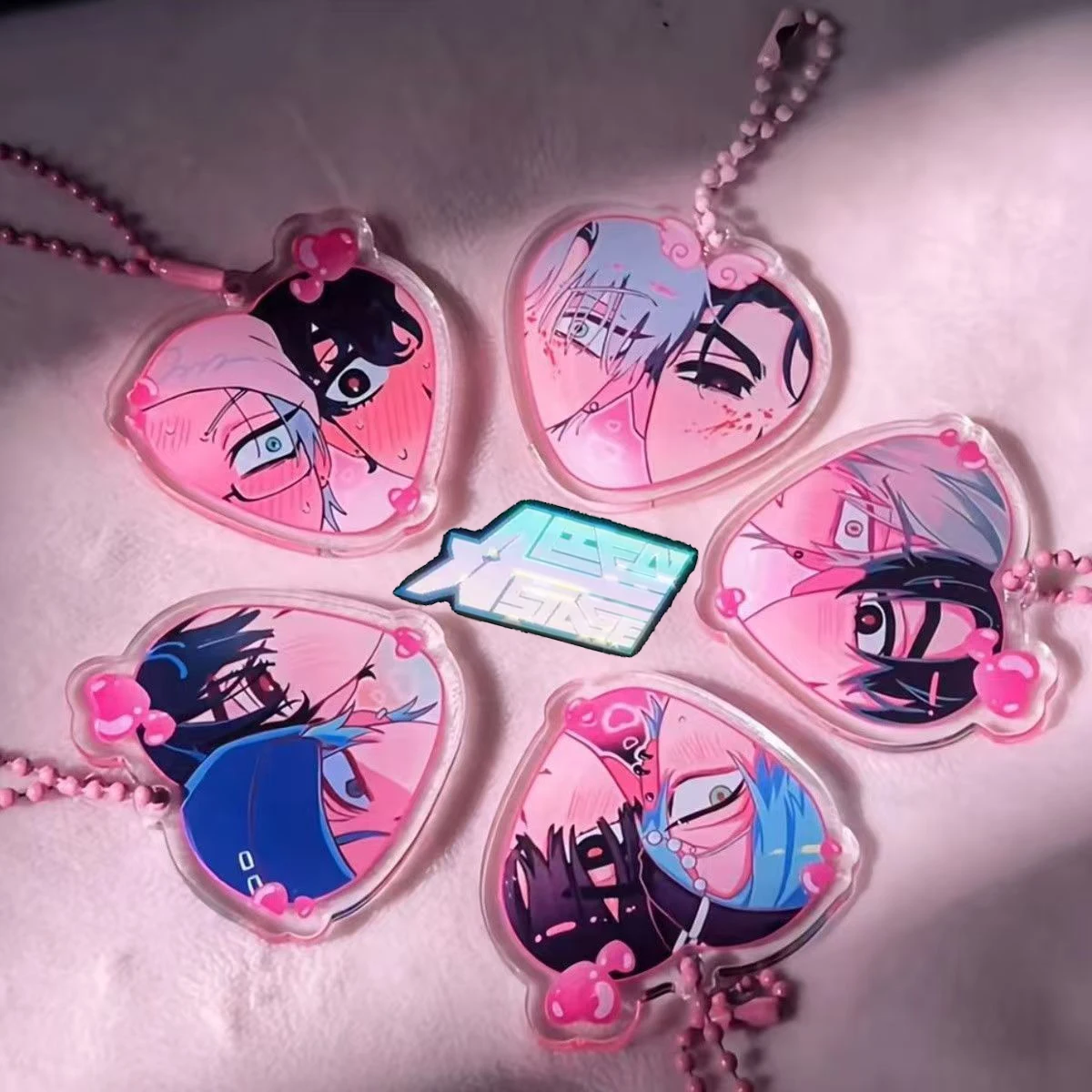 

Милый акриловый брелок с изображением сердца аниме, косплей IVAN TILL Luka Hyuna Sua, персонажи, сумка, подвеска, аксессуары, подарки для фанатов