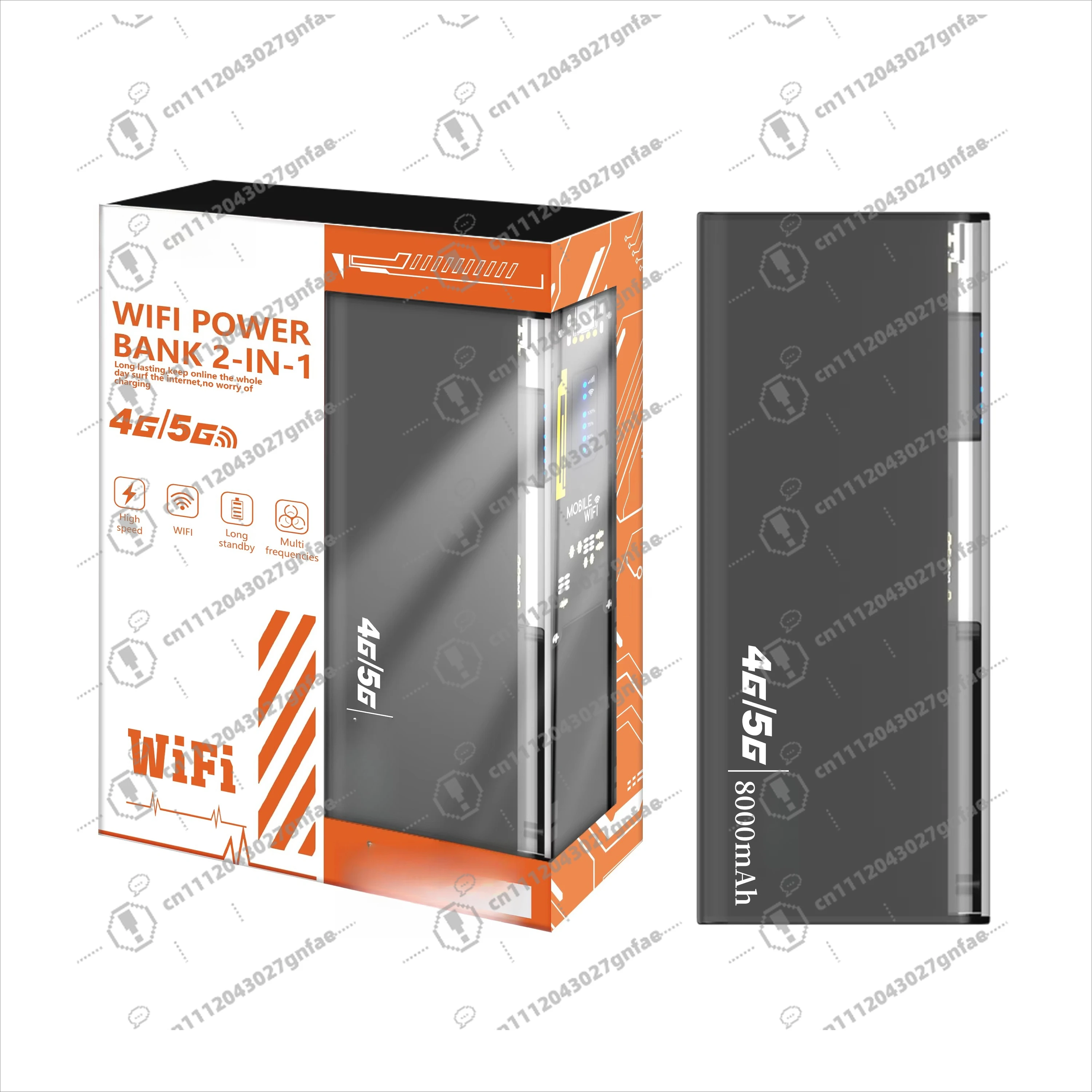 M27 Dual Band Power Bank 2-in-1 Router with 4G Wifi LTE Wireless Sim Card Slot Router 8000mAh Battery Hotspot Router