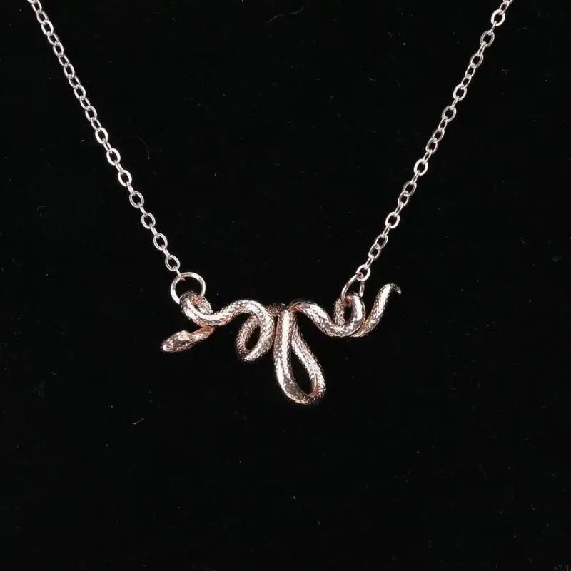  Contemporary Snake Embraced Necklace Charm Distinctive Clavicle Chain Adornment