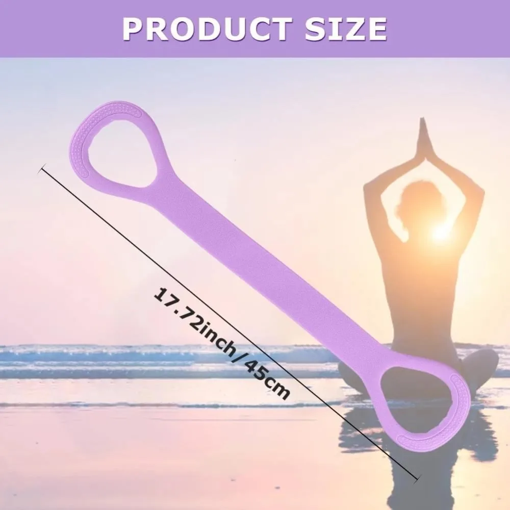 Professional 3pcs Figure 8 Resistance Bands Set with Handles for Women and Men, Premium Elastic Exercise Bands for Home Gym Workouts, Arm Toning, Back Strengthening, Shoulder Stretching, Full Body Training, Physical