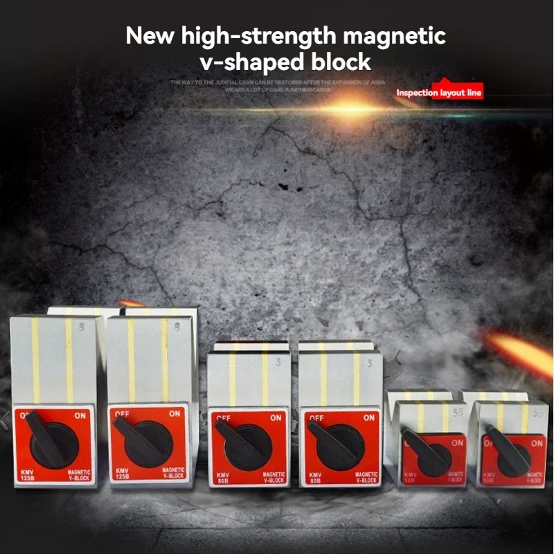 Switchable magnetic base, wire-cutting magnetic base, magnetic dial indicator stand, V-block base.