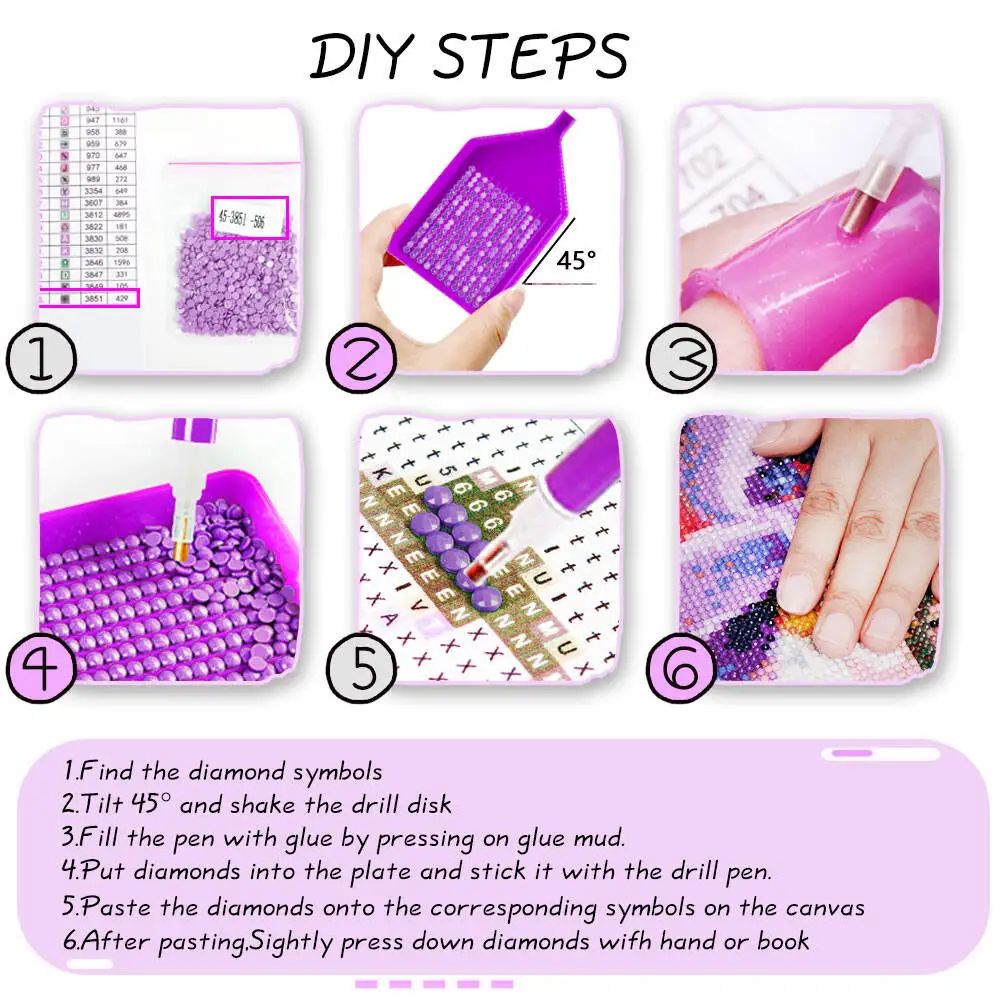 Huacan الماس اللوحة شارع زهرة البيت الماس الفسيفساء المشهد مجموعة كاملة اللوحات الزخرفية #6