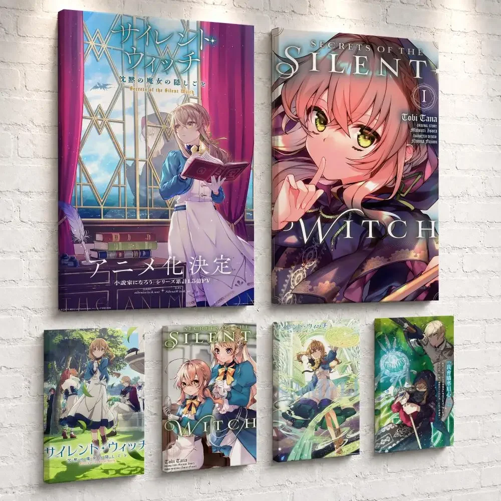Anime S-Secrets of the Silent Witch Framed Wall Painting Ready to Hang Canvas Wall Art Poster for Bedroom Living Room Home Decor