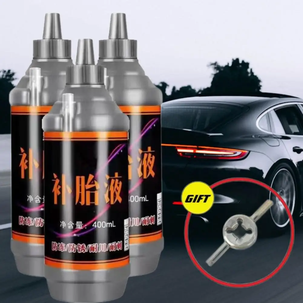 

400ml Large Capacity Car Tire Repair Kit Non-destructive Fast Flat Tire Repair Kit For Small And Medium Wheeled Tire Sealant