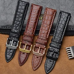 12mm 14mm 16mm 18mm 20mm 22mm 24mm New Crocodile Leather Alligator Watch Strap Men and Women Universal Watch band Accessories