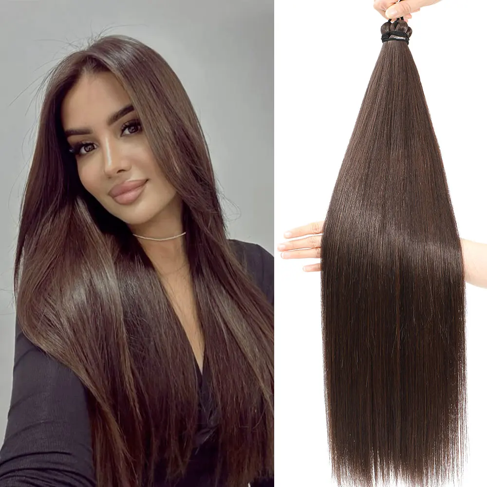 

Colored Ombre 28" Straight Synthetic Crochet Braiding Hair Extensions Braids Hair Bundles Straight Braiding Extensions For Women