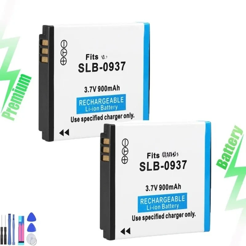 

2 сменных батареи для SLB-0937 0937, батарея SAC-47, высокое качество, совершенно новые.