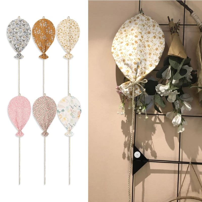 Balloon Wall Hanging Ornament Cotton Cartoon Nordic Style Kid Room Hanging Decorations Home Baby Bedroom Decors 6 Styles 87HA