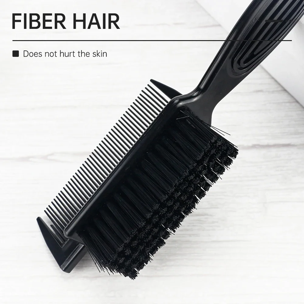 Soft Fiber Hair Dust Brush Barber Neck Brush Facial Beard Hair Sweeping Brush Double-sided Design Hair Oil Head Styling Tools