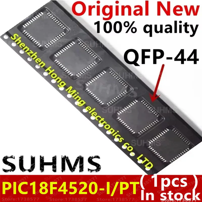 (1piece)100% New PIC18F4520-I/PT PIC18F4520 QFP-44 Chipset