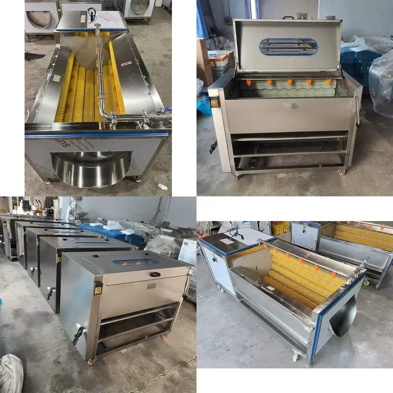 Industrial Vegetable Scrubbing Machine Potato Peeling Machine Fruit and Vegetable Washing Machine