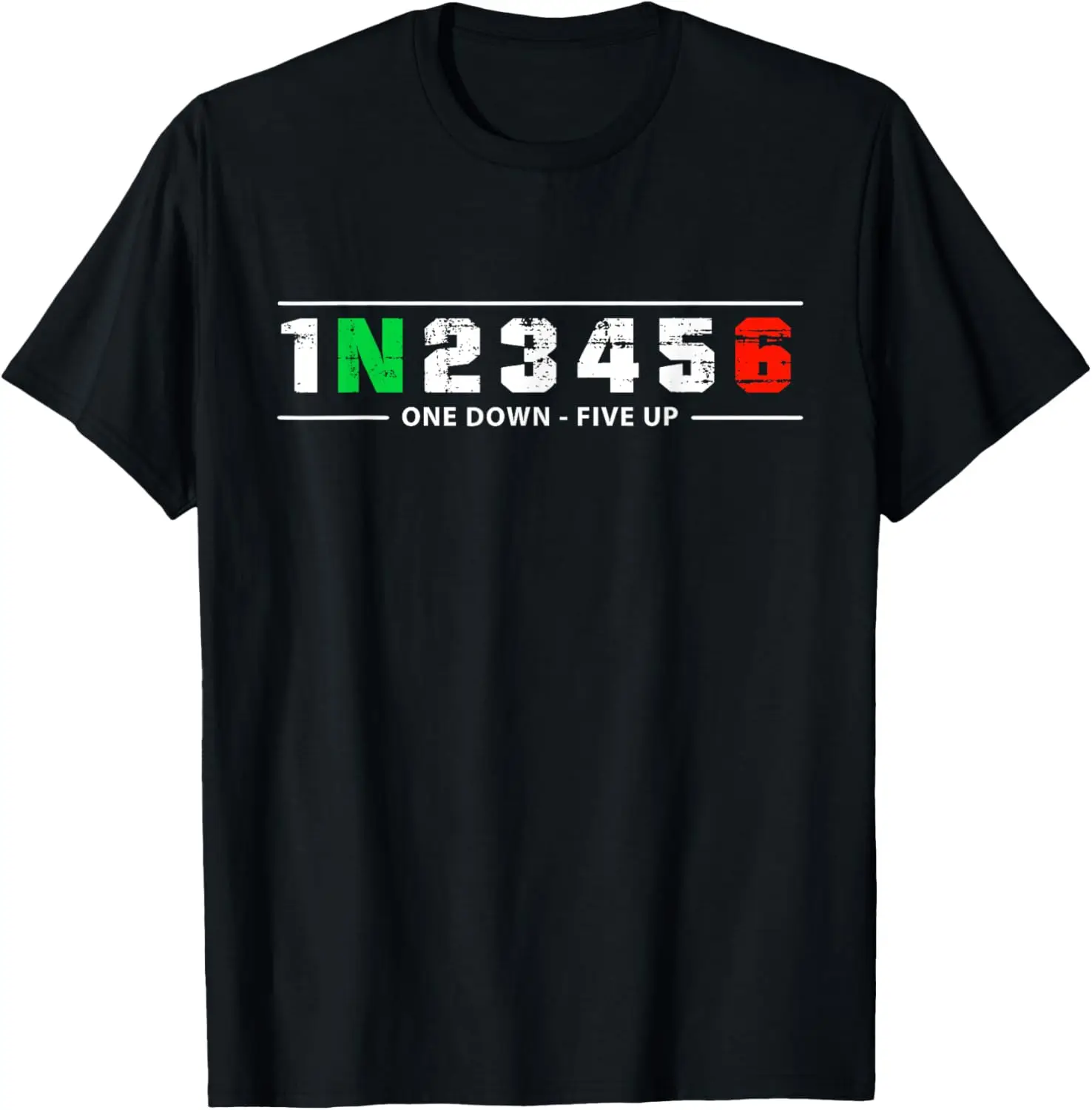 

1N23456 Motorcycle Shift Biker Motorcyclist T-Shirt Men's and women's cotton short sleeves