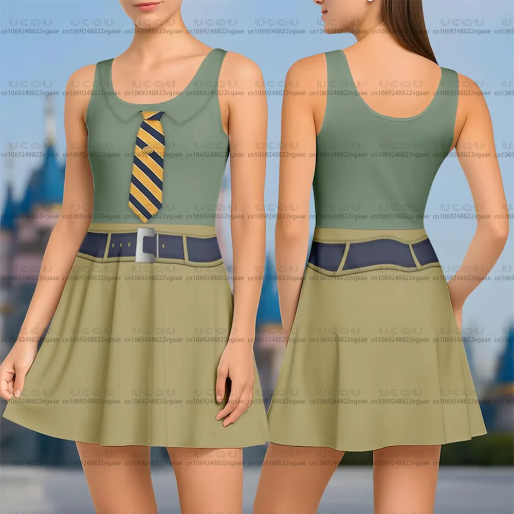 Sweat-shirt pour filles Y2k Judy Hopps, robe patineuse, cadeau d'halloween, t-shirt Cosplay Disney z-zootopie, fête d'halloween hiver 2026