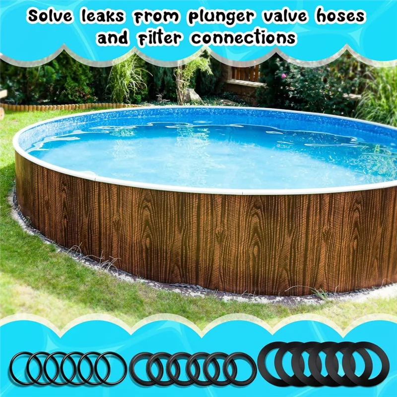 AB41-18 Pieces 25076RP O Ring Rubber Washer For Intex Pool Plunger Valves And Replacement Gasket 10745, 10262 And 10255