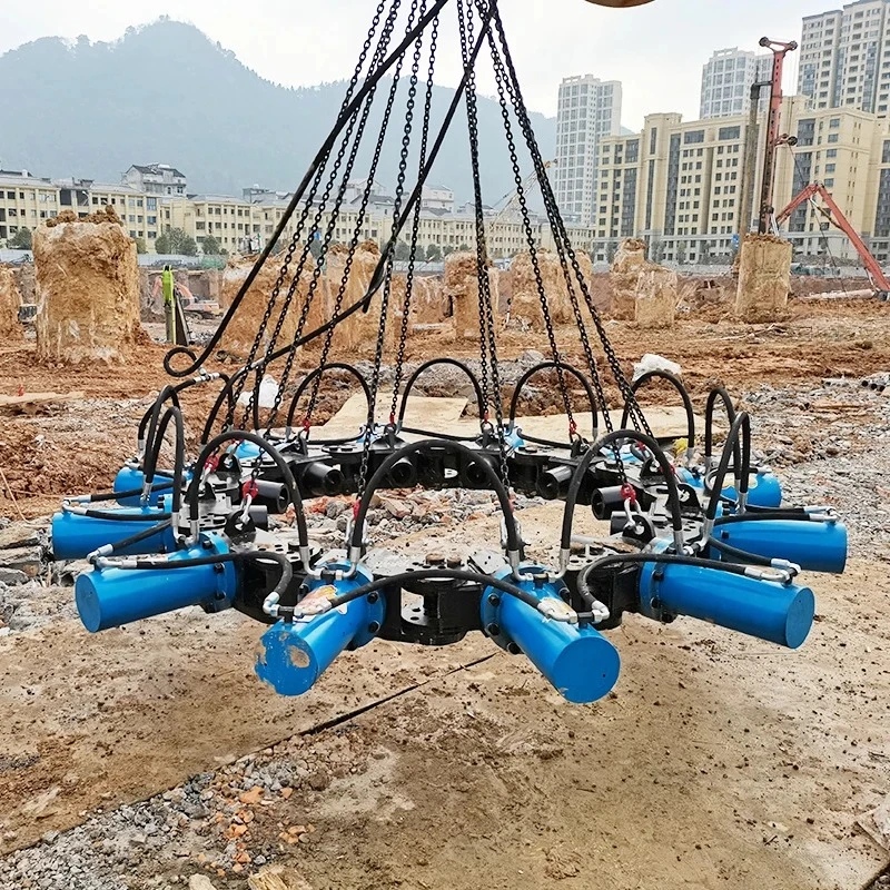Factory Price Hydraulic Pile Breaker Upgraded Version Square Cutting Pile Foundation Tools Concrete Pile Breaker Machine