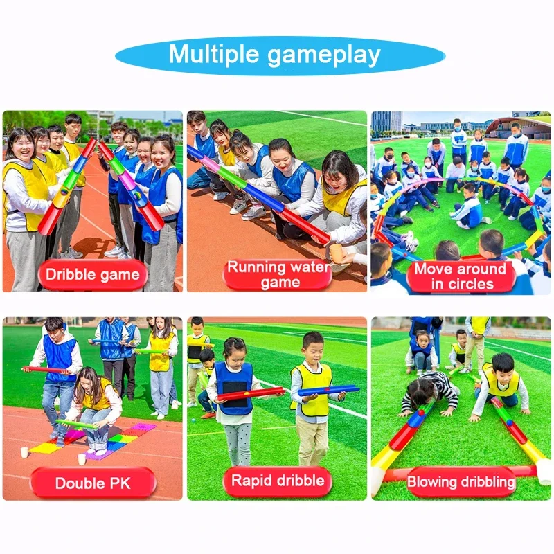 30/40/50cm Children Adult Outdoor Games Kids Toys Pipeline Dribble Ball Prop Team Build Party Sensory Training Multiple Gameplay